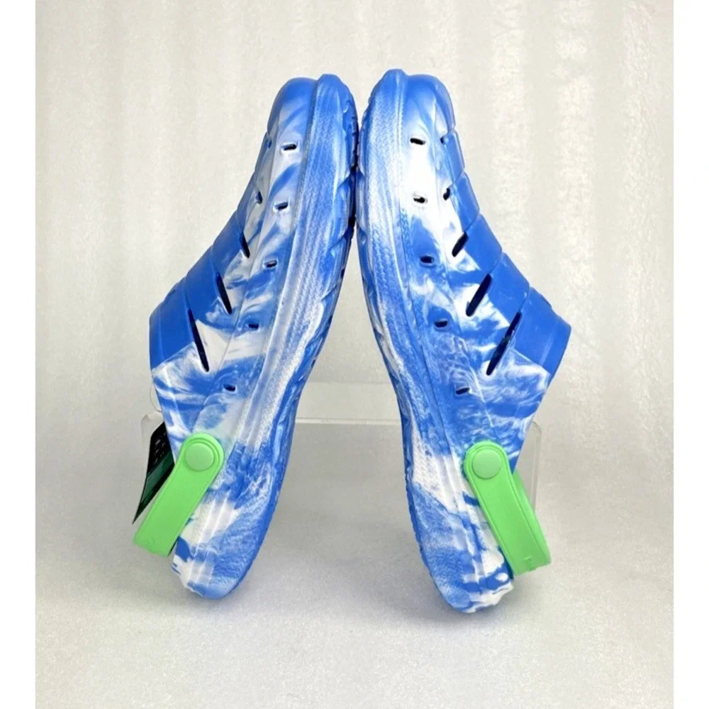 Rugged Shark Eva Clogs Lightweight Slip on Blue Green Big Boys Size 6 NEW